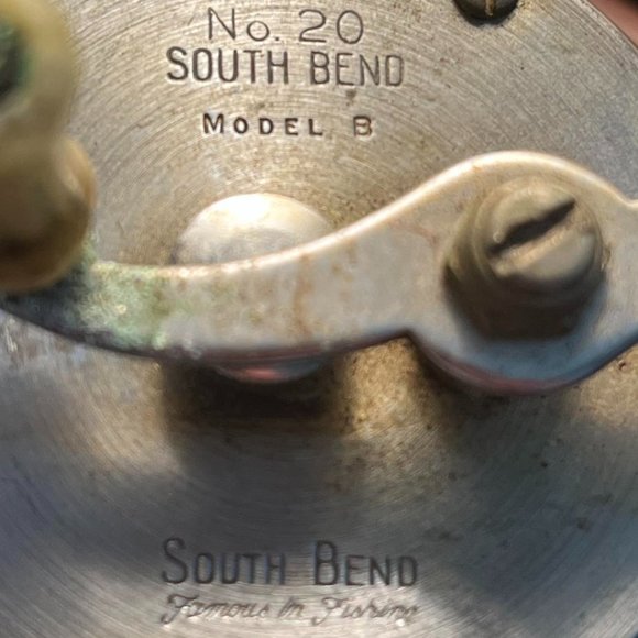 Vintage South Bend Famous in Fishing No. 20 Fishing Reel Model B Works - Picture 3 of 6